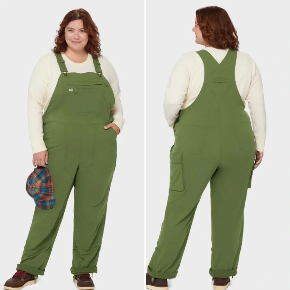 NWT Duluth 2X x31L Heirloom Gardening Lined Bib Overalls Bronze Green Farm Bibs - Picture 7 of 7